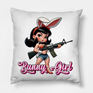 Tactical Bunny Girl Pillow