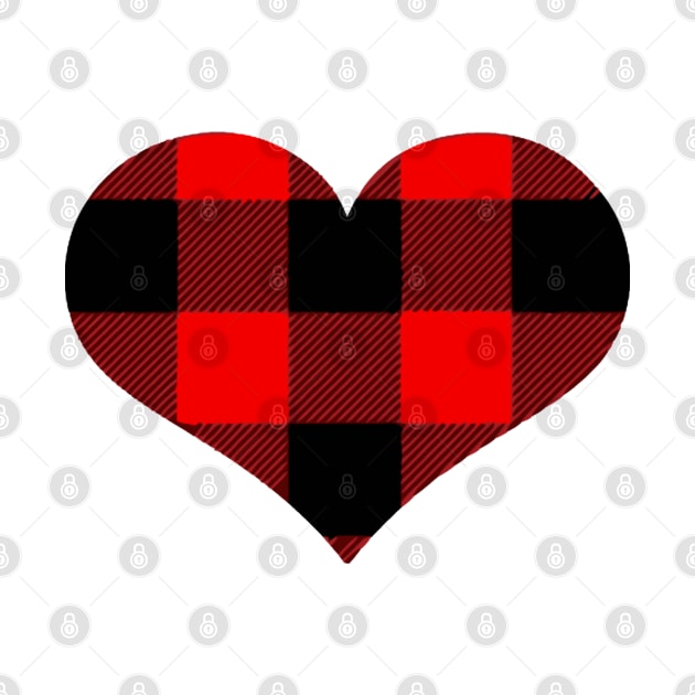 Heart with plaid pattern by wekdalipun