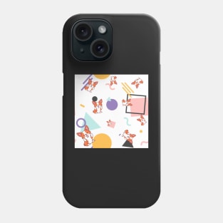 FU Corgi With Cool 90's Pattern Phone Case