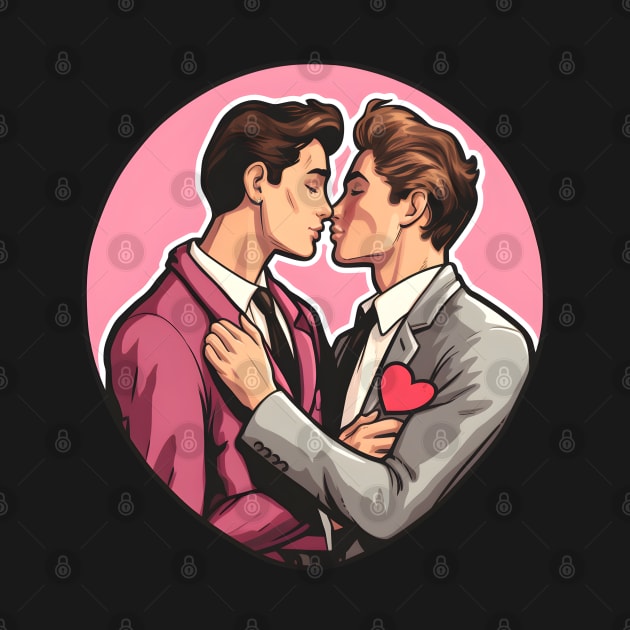 Gay couple by beangeerie