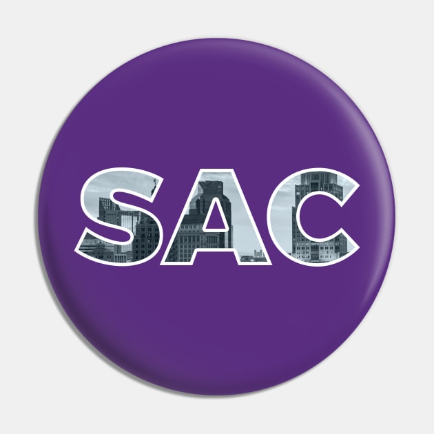 Sacramento Kings SAC Skyline Pin by StupidHead