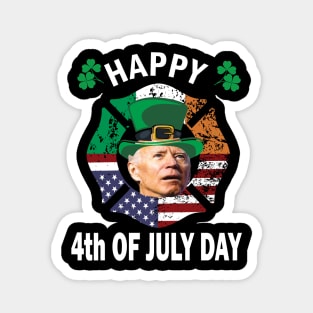 Happy 4th Of july Day,, Funny St. Patricks day gift idea Magnet