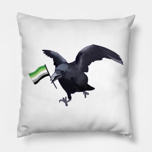 Aromantic Pride Crow Friend Pillow