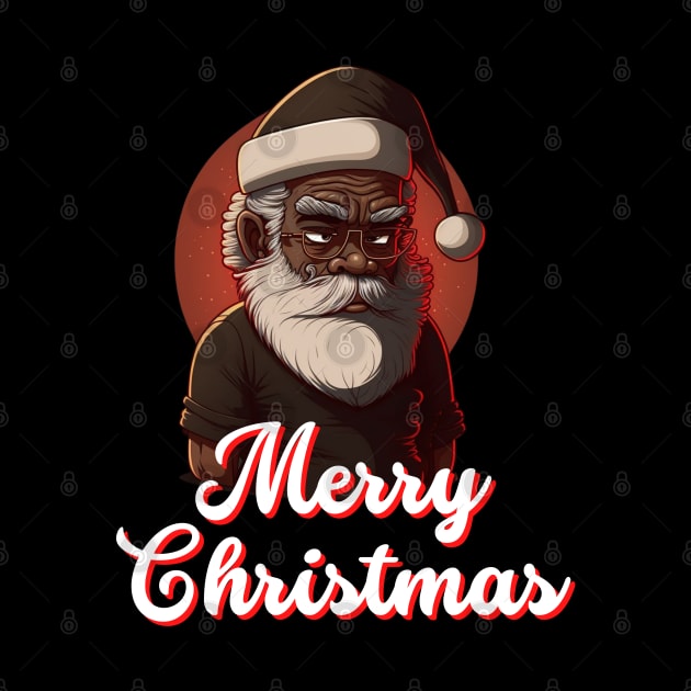 Black Santa, African American Santa by UrbanLifeApparel