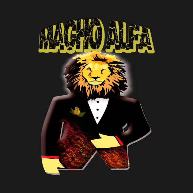 Tiger Macho Alfa Funny Desing Full color by albaley