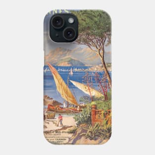 Cannes France Vintage Poster 1900 Phone Case