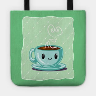 Happy Coffee Green Tote