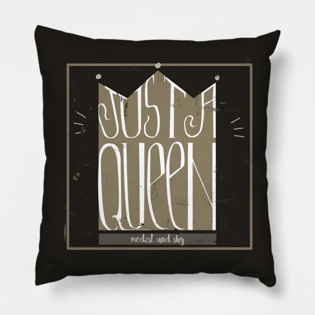 Shy Queen Pillow by EveFarb