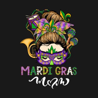 Mardi Gras Pretty Mask Gift For Girls T-Shirt