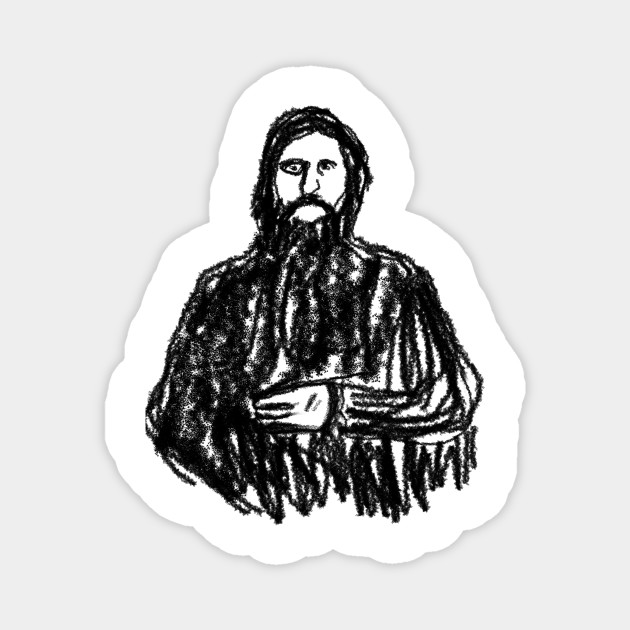 Rasputin Sketch Drawing Rasputin Magnet Teepublic