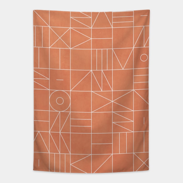 My Favorite Geometric Patterns No.5 - Coral Tapestry by ZoltanRatko