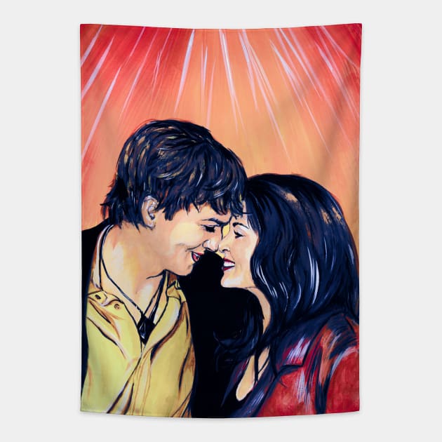 Ashton Kutcher & Demi Moore Tapestry by Svetlana Pelin