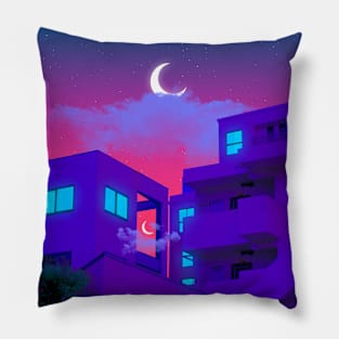 Dream House (blue) Pillow