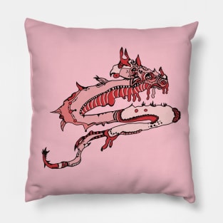 Pink dragon Pillow