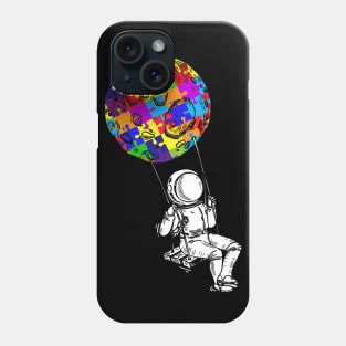 Astronaut Puzzle Autistic Autism Awareness Phone Case