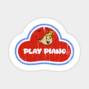 Play Piano Play-Doh style design Magnet