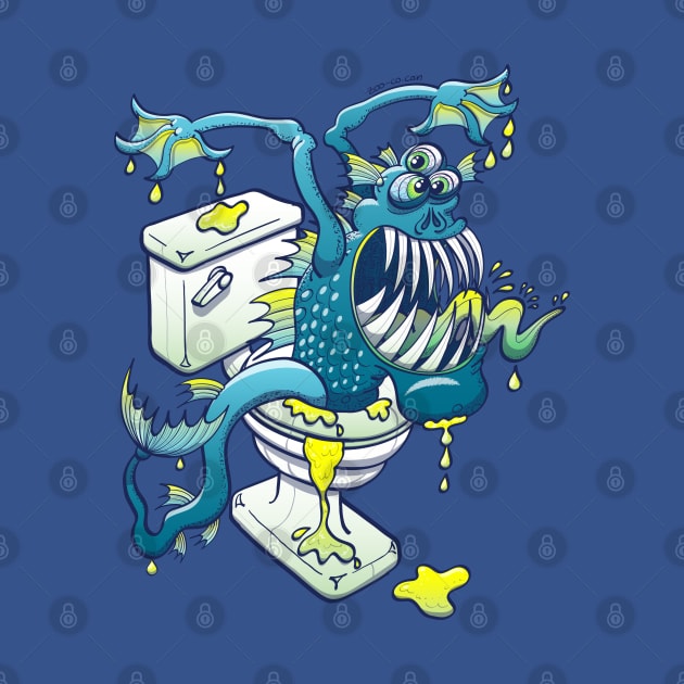 Pay attention to urban legends, the toilet monster is alive! by zooco