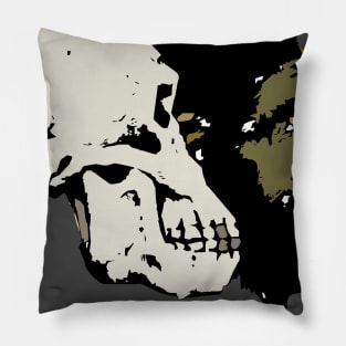 Vintage Evolution skull ape monkey Pillow