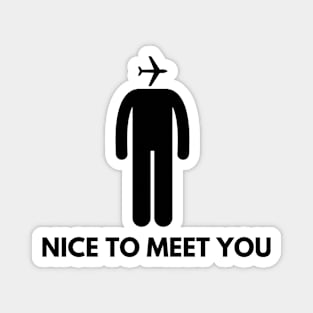 Aviators Head (Nice to Meet You!) Magnet