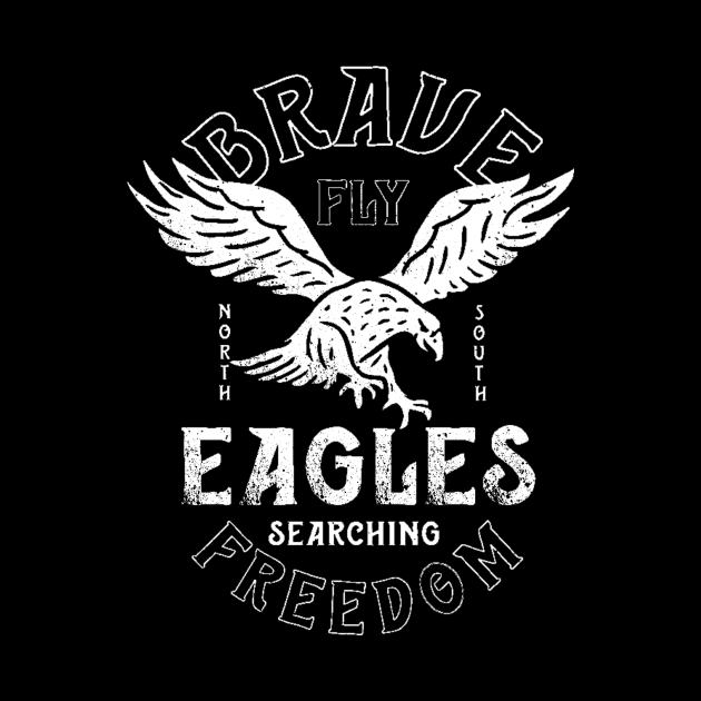 Brave Eagles Fly for Freedom Patriotic USA American Eagle by ballhard