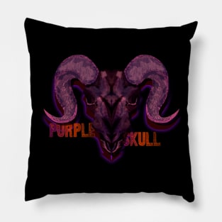 purple skull Pillow