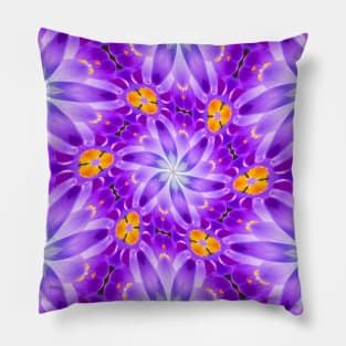 Pretty Purple Flower Pattern Pillow