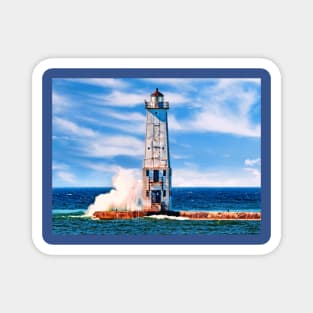 Frankfort "North Breakwater" Lighthouse - Color Magnet