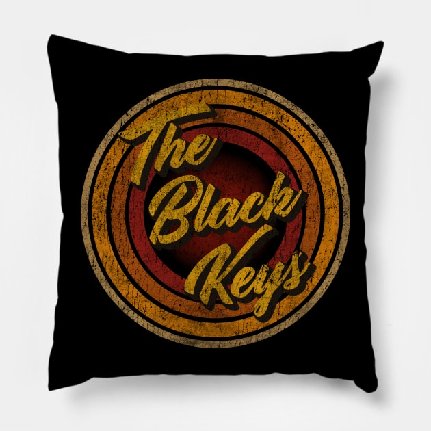 The Black Keys - Vintage Style Pillow by Jurou