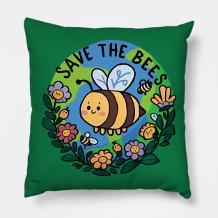 Earth day bees lover Pillow