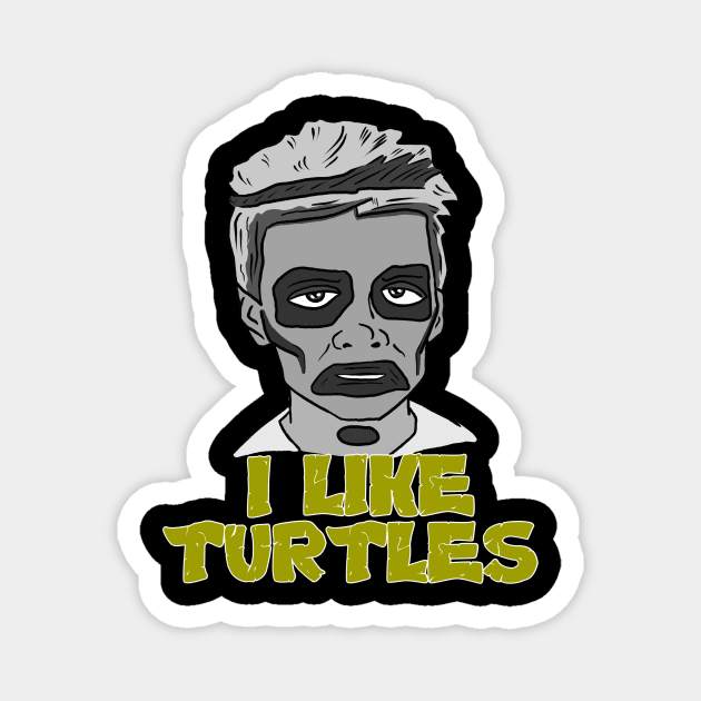 Zombie Boys Likes Turtles Magnet by WatchTheSky