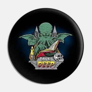 Tales from the Deep Cthulhu 80's Horror Mashup Pin