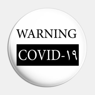 warning covid-19 Pin