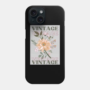 Daisies Minimalist Flora Vintage Since Positive Art Phone Case