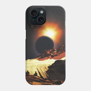 A Snowbound Odyssey - Retro Futurism Phone Case