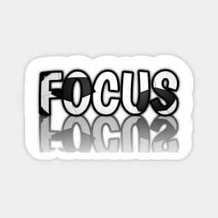 Focus - Soccer Lover - Football Futbol - Sports Team - Athlete Player - Motivational Quote Magnet