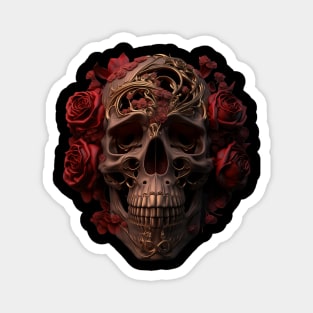 Skull & Roses Magnet