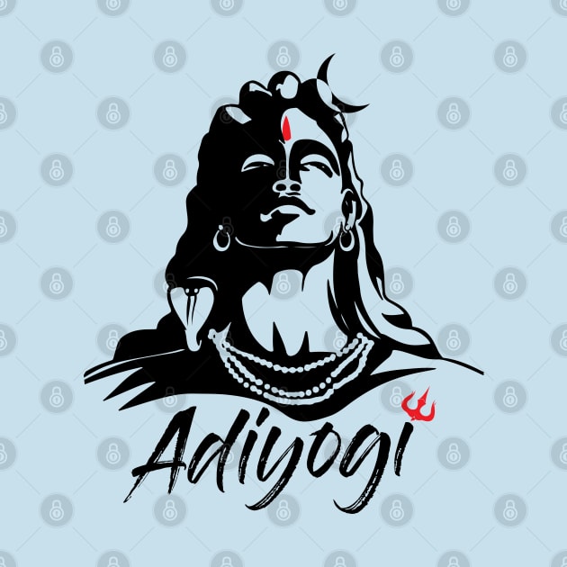 Adiyogi or Adhi Yogi Shiva Mahadev Aum Hindu by alltheprints