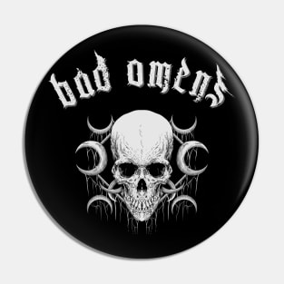 bad omens in the darkness Pin