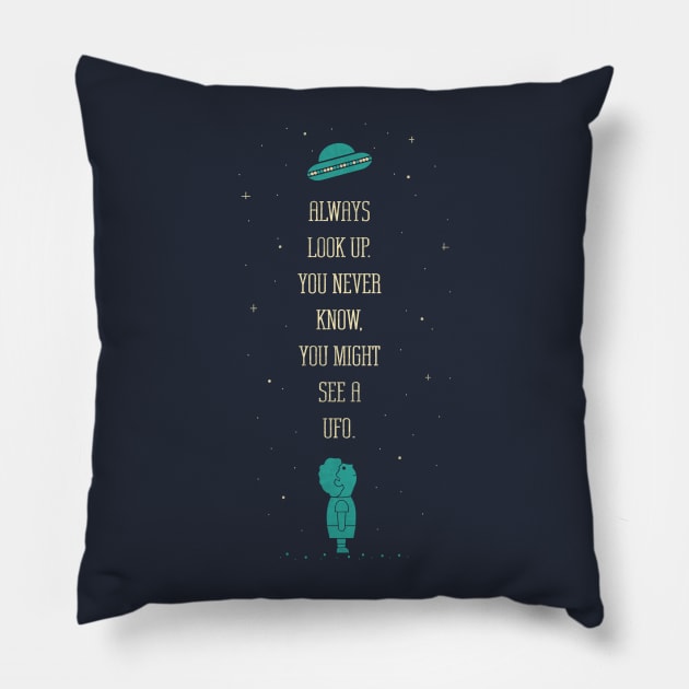 Look Up Pillow by HandsOffMyDinosaur