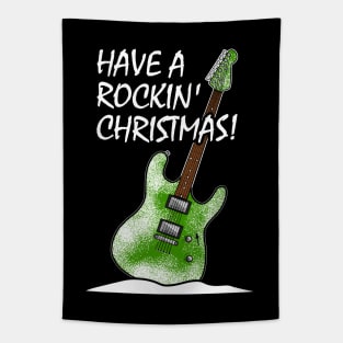 Have A Rockin' Christmas Electric Guitar Tapestry