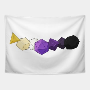 Pride Dice Nonbinary NB Enby Tapestry