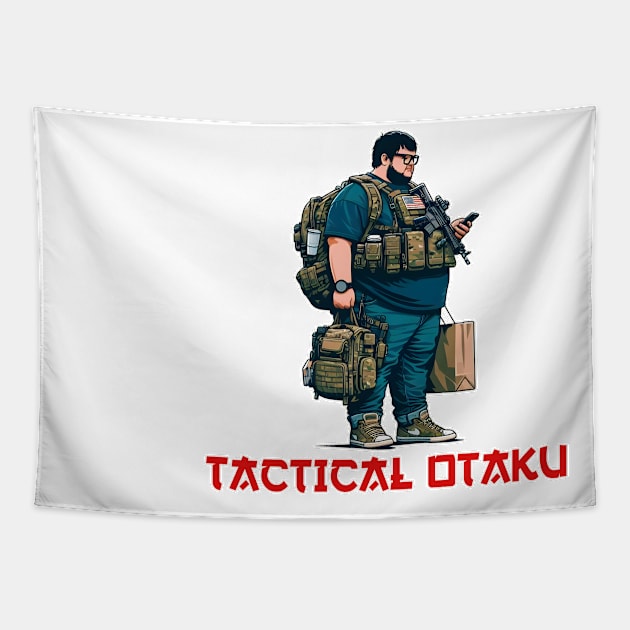 Tactical Otaku Tapestry by Rawlifegraphic