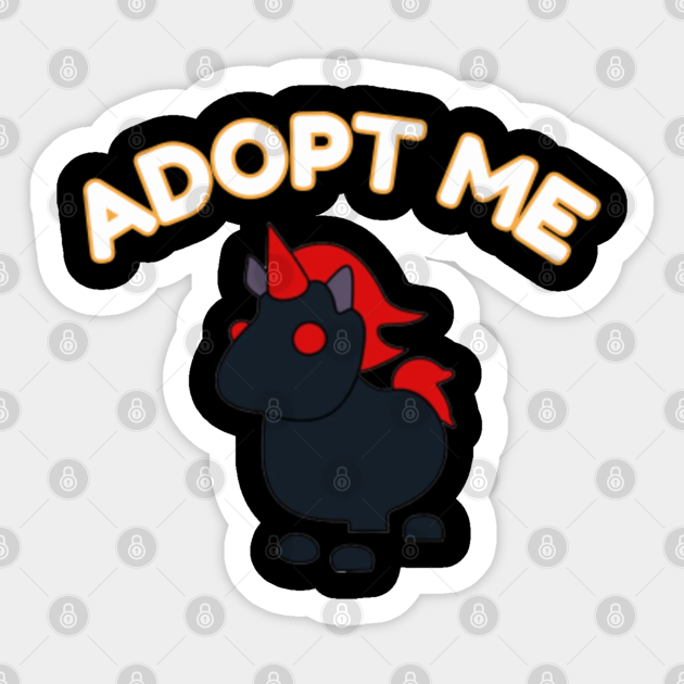 Roblox Adopt Me Pet Evil Unicorn Roblox Pegatina Teepublic Mx - in roblox adopt me how do you get a unicorn