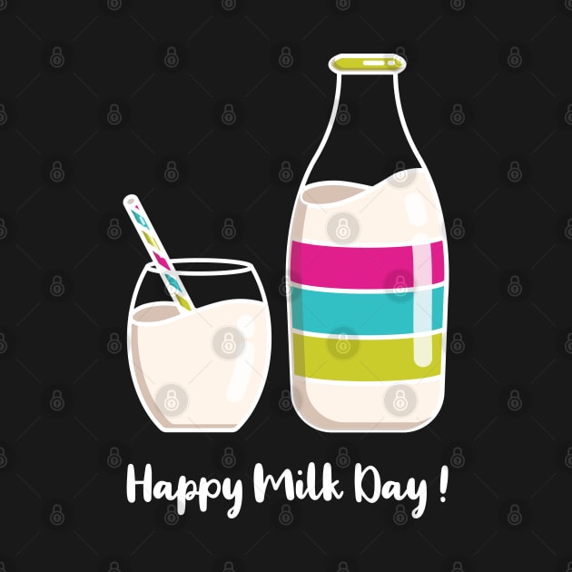 Happy Milk Day | Pink Green | Black by Wintre2