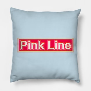 Pink Line Pillow