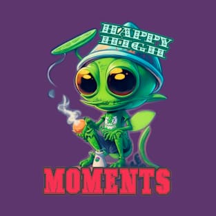 Stoner Alien #4 – HAPPY HIGH MOMENTS T-Shirt