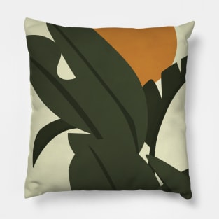 Banana Leaves Boho Style 2 Pillow