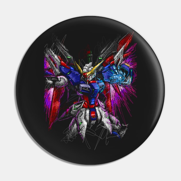 Destiny gundam scribble Pin by Shawngkolon