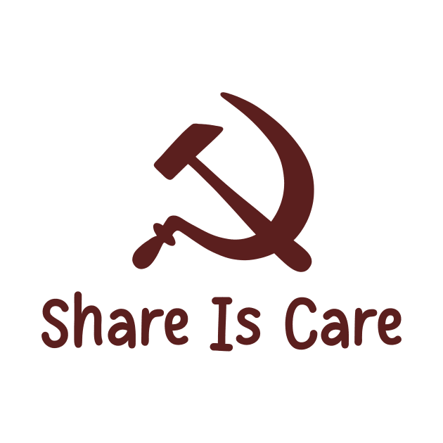 Share Is Care Hammer And Sickle by SkullFern