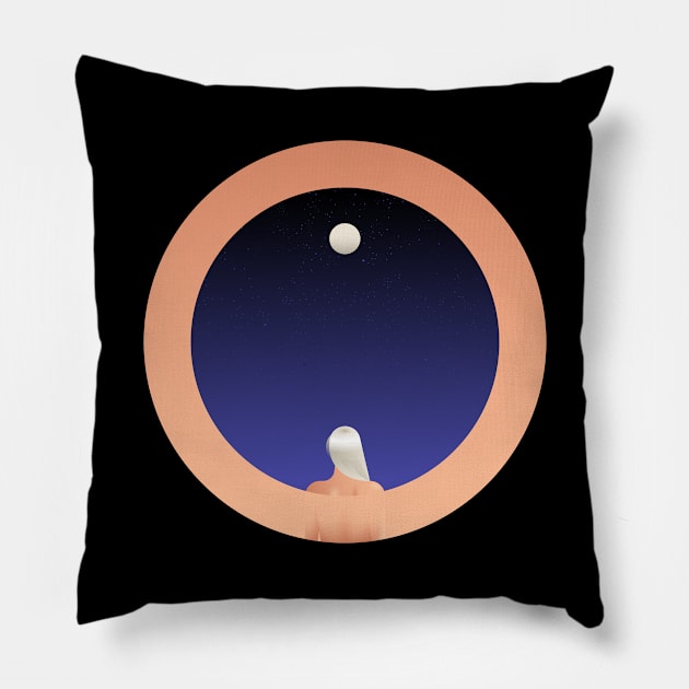 Moon Pillow by Santillan